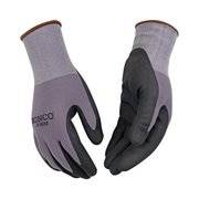 Kinco Kinco 7669880 Mens Indoor & Outdoor Medium Nitrile Palm Work Gloves; Black & Gray - Pack of 6 7669880